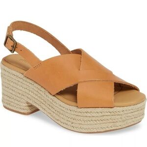 Soludos Amalfi Boho Platform Espadrille Sandal size 9 med EUC